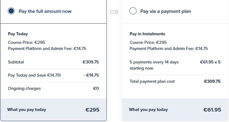 5N1354 Blended – Bookkeeping Manual and Computerised – Online with Live Tutorial Sessions pricing plans