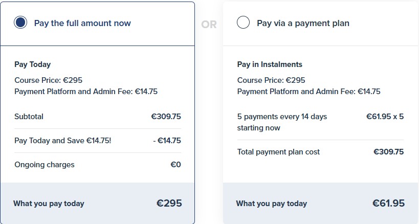 5N1370 Blended – Social Studies – Online with Live Tutorial Sessions pricing plans
