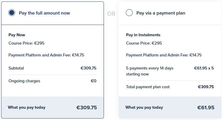 5N1433 HC Blended – Work Practice (HC) – Online with Live Tutorial Sessions pricing plans