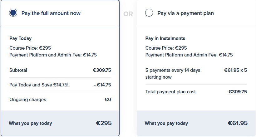 5N3751 Blended – Workplace Statutory Policies and Procedures – Online with Live Tutorial Sessions pricing plans