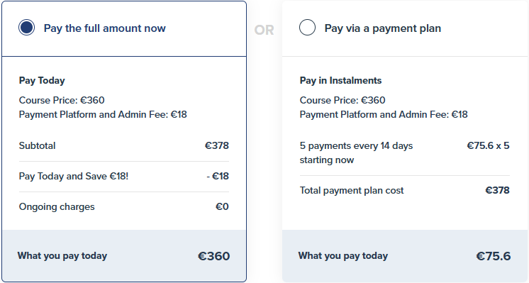 6N2209 Blended – Mental Health Awareness – Online with Live Tutorial Sessions pricing plans