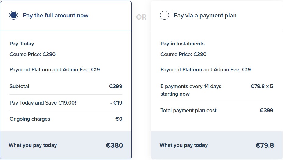 6N1950 HC SP – Communications (Healthcare) – Self Paced pricing plans
