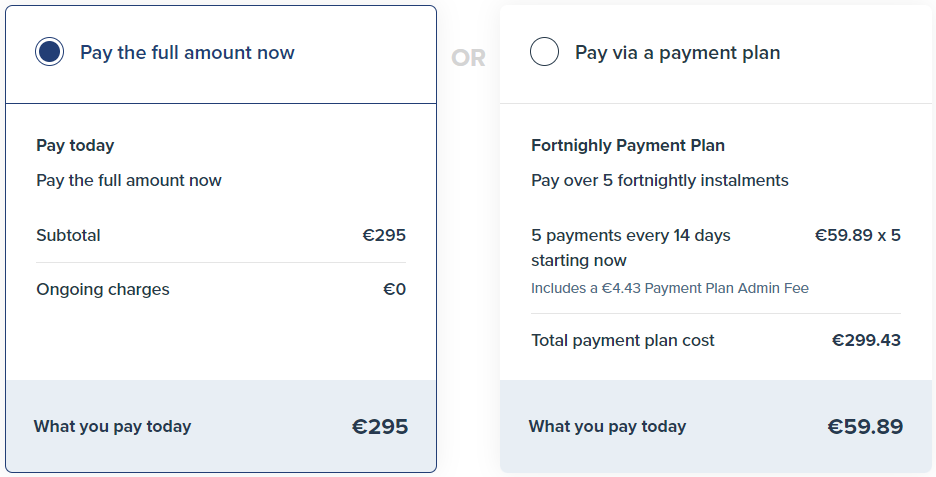 5N2006 SP – Nutrition – Self Paced pricing plans