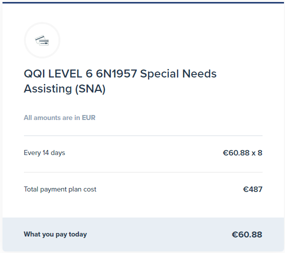 6N1957 CR – Special Needs Assisting – Classroom pricing plans