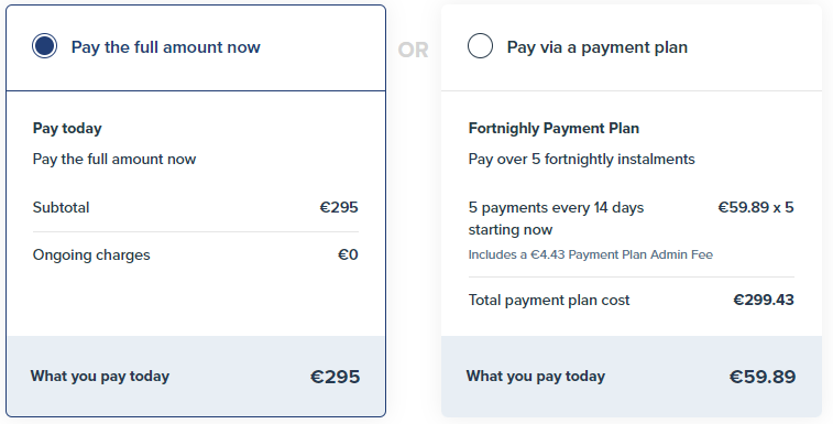 5N1356 HC CR – Work Experience (Healthcare) – Classroom pricing plans