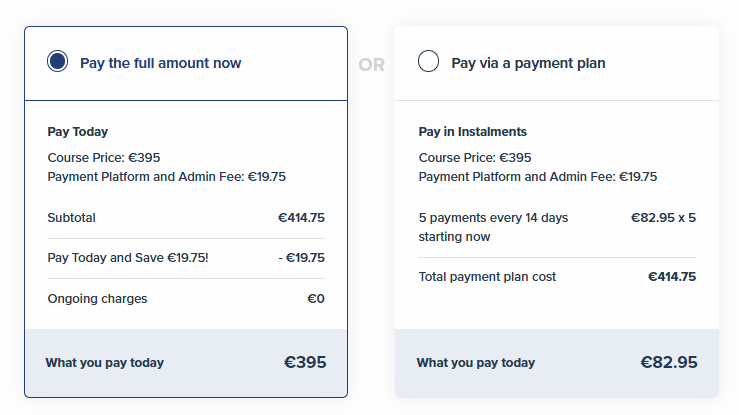 5N1546 Blended – Payroll Manual and Computerised – Online with Live Tutorial Sessions pricing plans