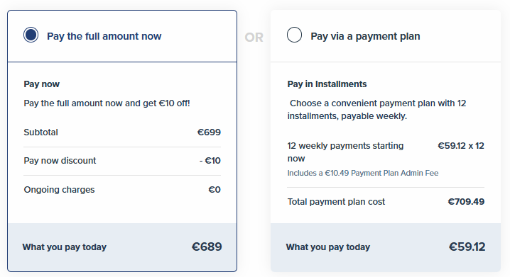 5N1786 & 6N1957 Blended – Special Needs Assisting – Level 5 & 6 Online with Live Tutorial Sessions pricing plans